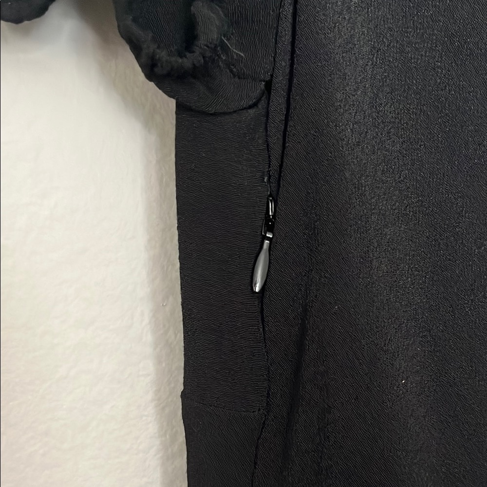 Sunday Best Black Puff Sleeve Sweetheart Gown - Picture 5 of 5